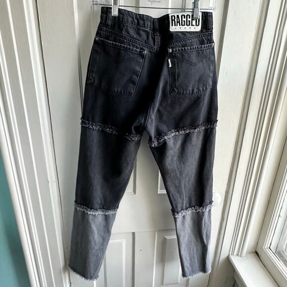 Free People The Ragged Priest Stripe Panel Mom Jeans - Picture 7 of 11